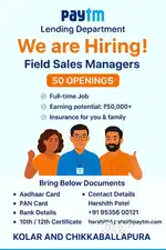 Loan Team  paytm sales   mangers