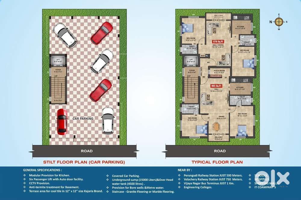 2 bhk flat in Velachery