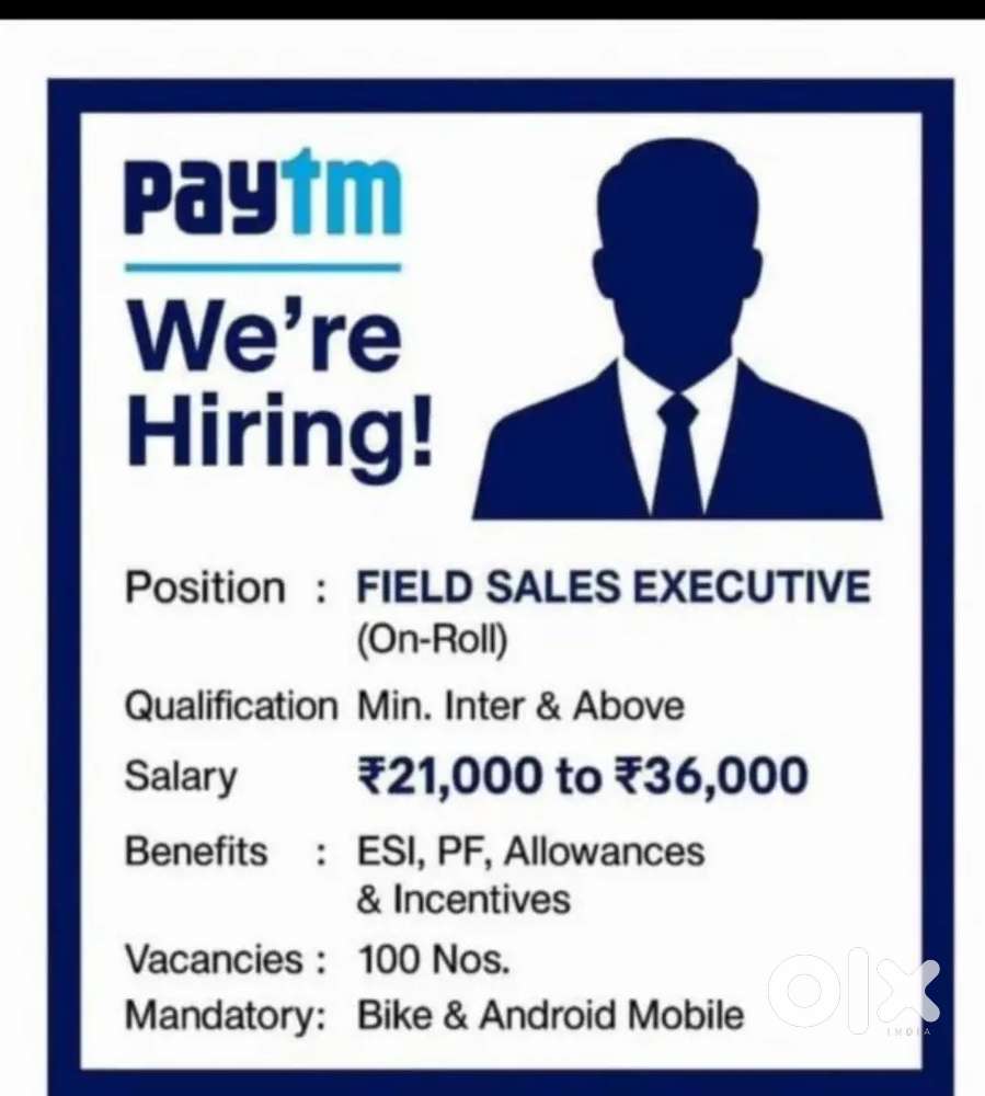Paytm jobs FSEs field sales executives