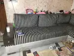 7seater sofa with 2 puffy