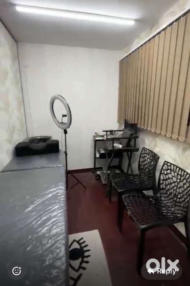 MAKE UP Studio ready to move with Setup , Bathroom and  Store