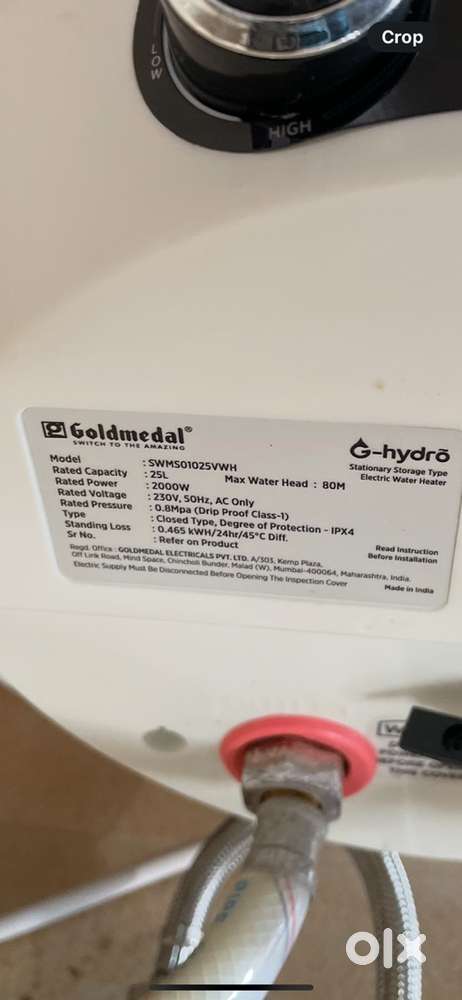 Goldmedal 25L Geyser for Sale – Less Than 1 Year Old