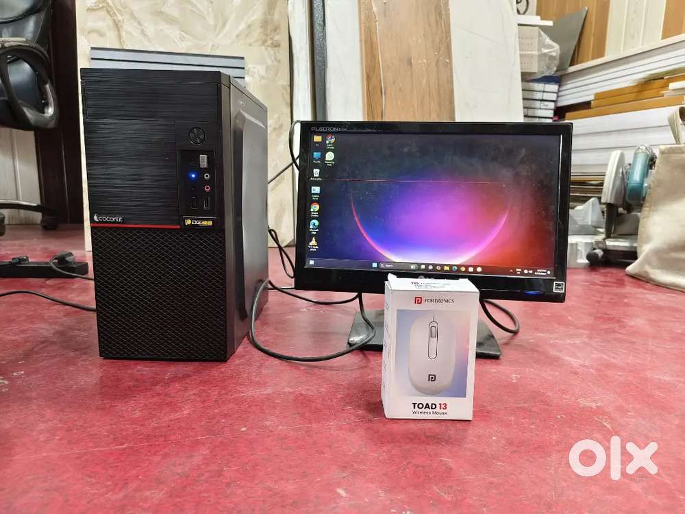 BRAND NEW CPU ,LG MONITOR IN WORKING CONDITION wireless mouse