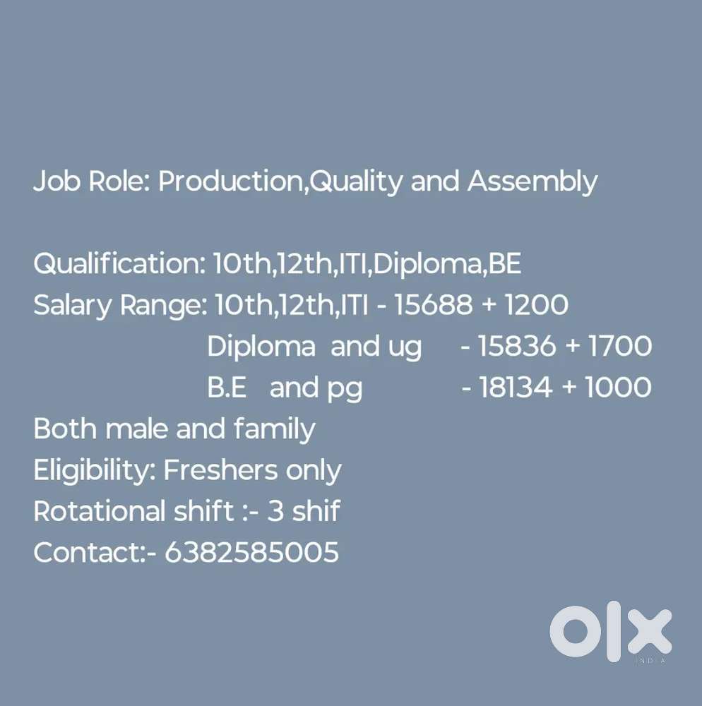 Production operator