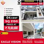 04 BHK 4 cent 2150 sq ft house for sale near By Perukavu Pidaram
