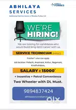 NEED SERVICE EURO CHAMPS - Two wheeler with Driving licence must