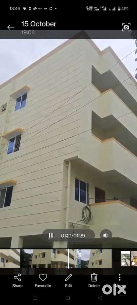 New 1 Bed spacious flat in Hennur Garden with Study/ Dining  for rent