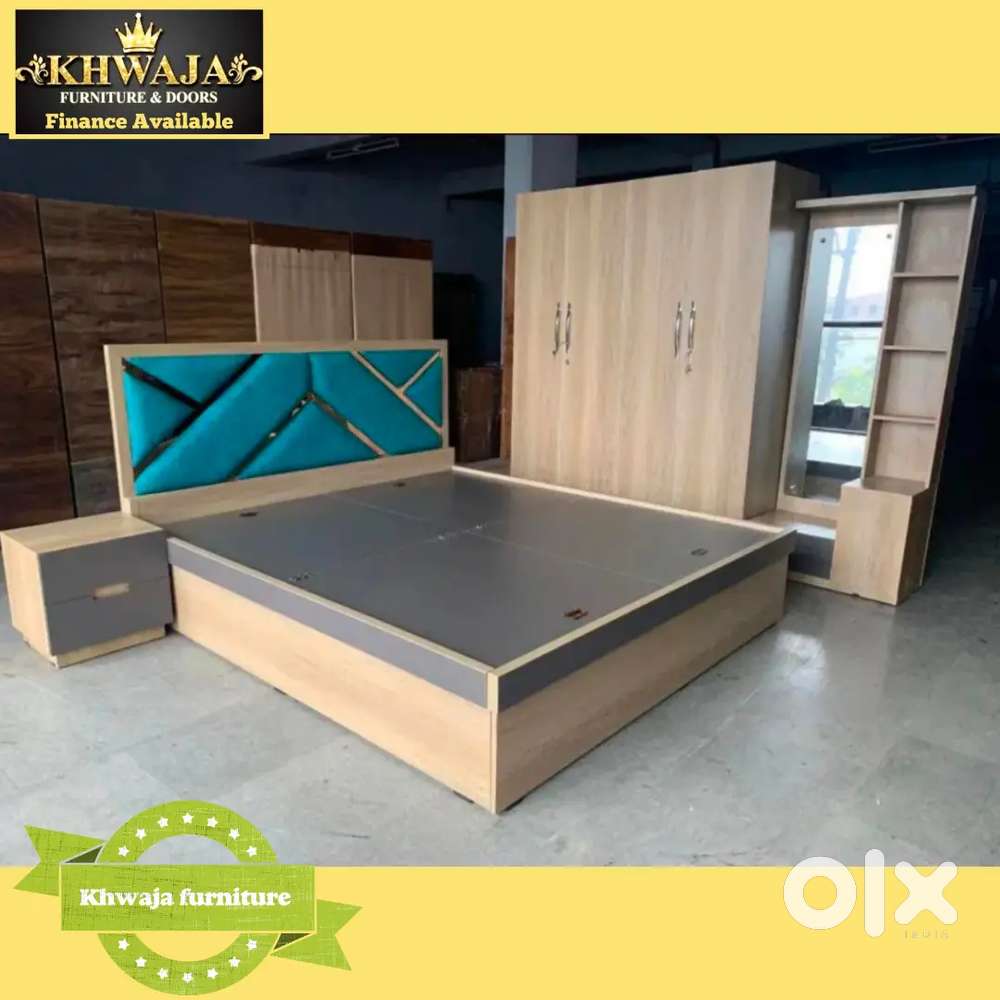 Khwaja Furniture. Reasonable Bedroom set. Bajaj finance available