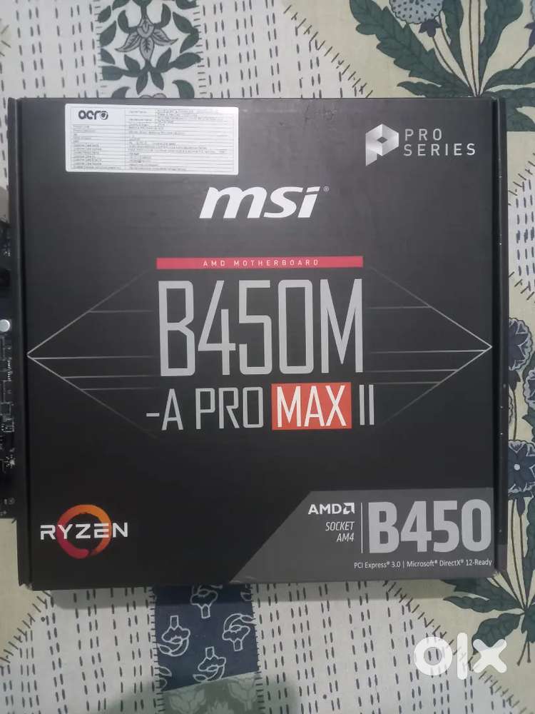 MSI B450 motherboard