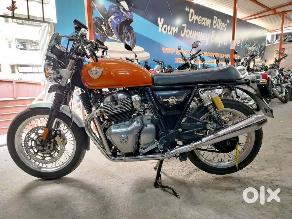Royal enfield Interceptor 650cc orange metallic 20440kms