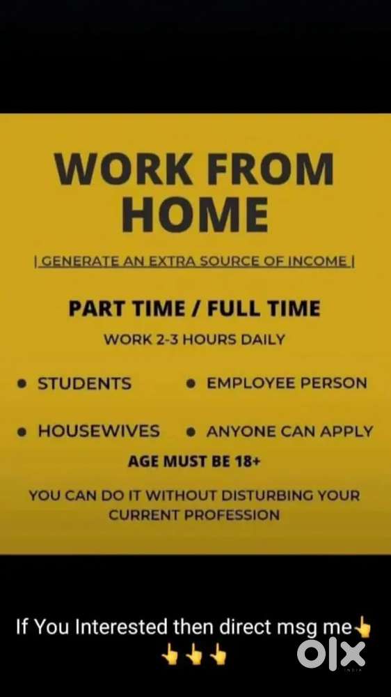 Work from home for students and housewife