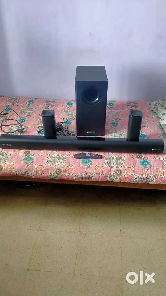 Zebronic home theatre 5.1 one bar 8, ig subwoofer rear speaker 2