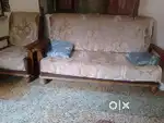 Well furnished sofa set and table.. purchased 14 months ago