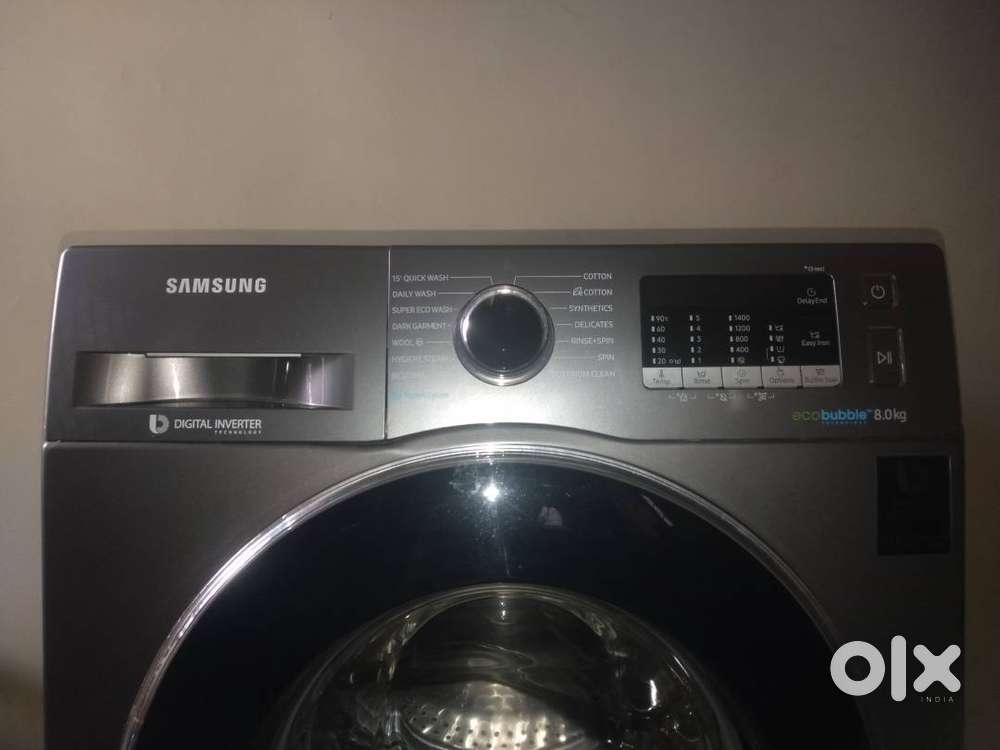 SAMSUNG FRONT-LOAD WASHING MACHINE 8.0KG W ECO BUBBLE DIGITAL INVERTER