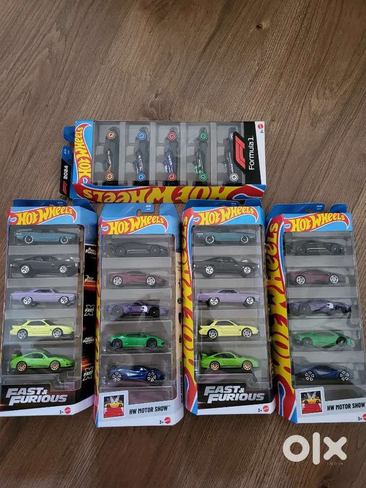 Hot wheels F1 , Motor show and Fast & Furious pack for sale