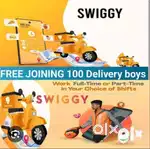 Groceries delivery boys bike with cycle