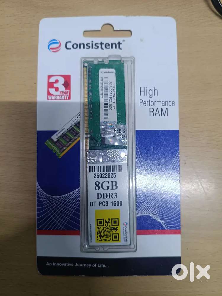 8GB DDR3 RAM