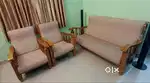 Sofa Set - 3 Piece | Premium Quality-Teak Wood  | Excellent Condition