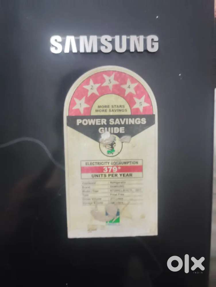 Samsung double door refrigerator 275 ltr