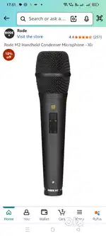 M2 Rode live condenser microphone
