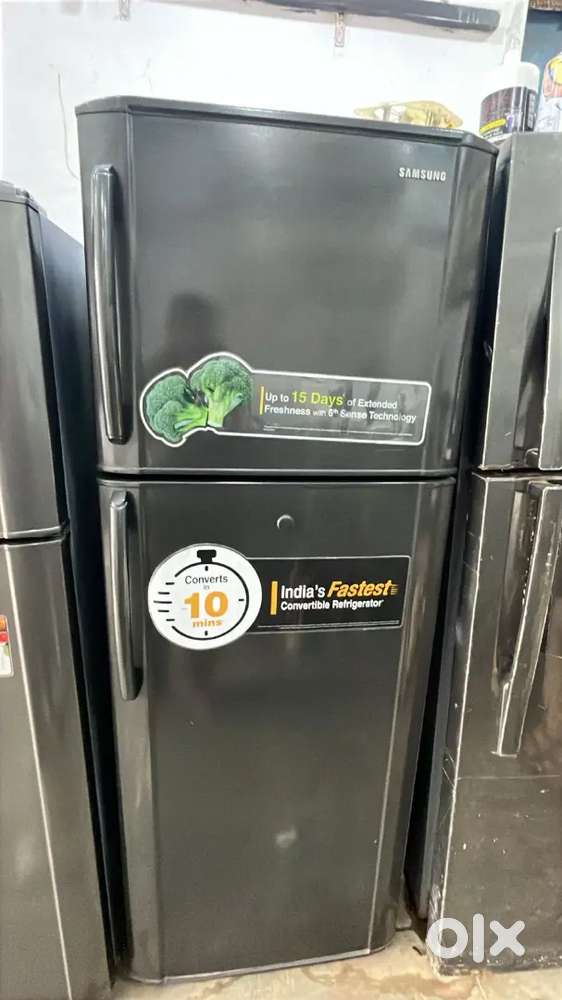 Double door fridge 250 ltr with warranty and good condition