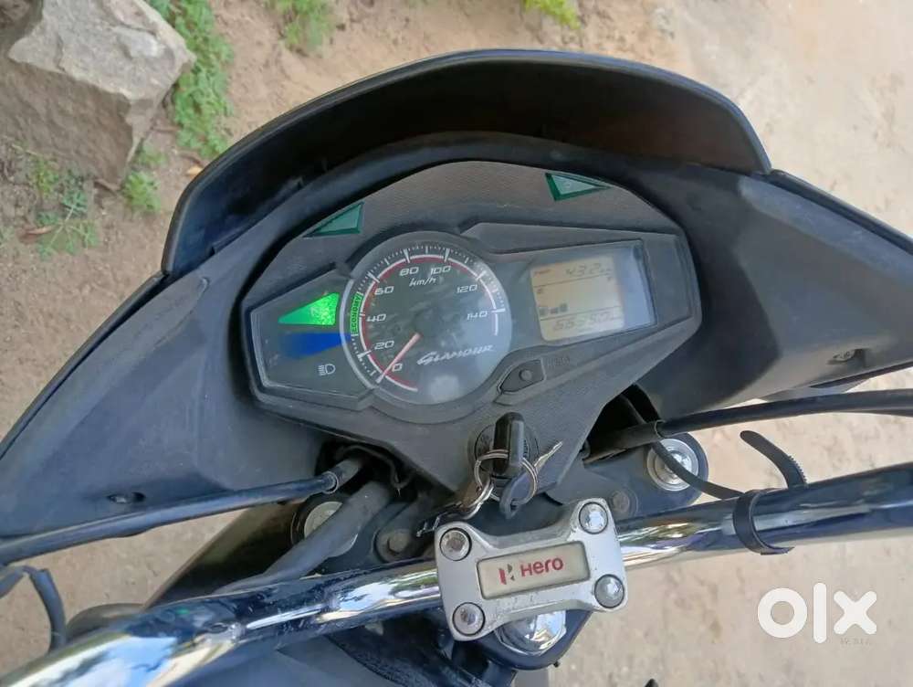 Red Colour Glomour 2018 model New Tyres