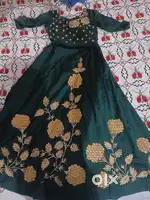 Beautiful green color lehnga choli price 3000rs.