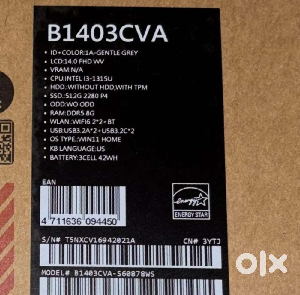 Asus Expertbook B1403 Laptop (New Seal Pack)