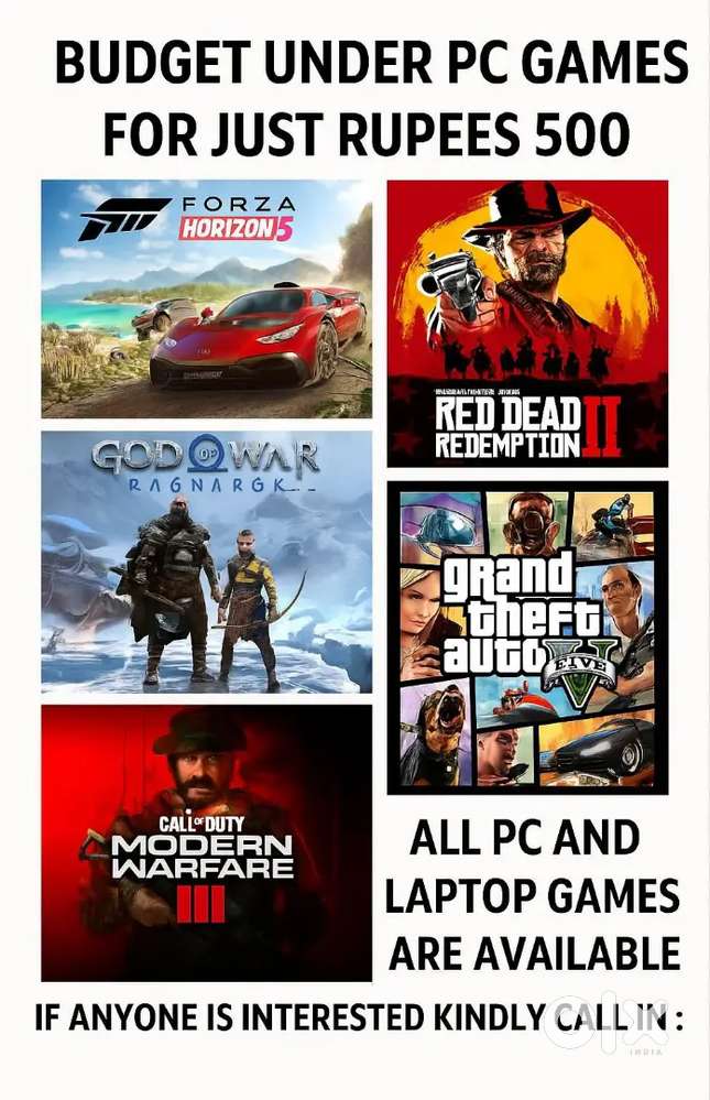 Pc games for just under ₹499