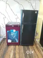 Godrej double door refrigerator and 7kg Whirlpool washing Machine