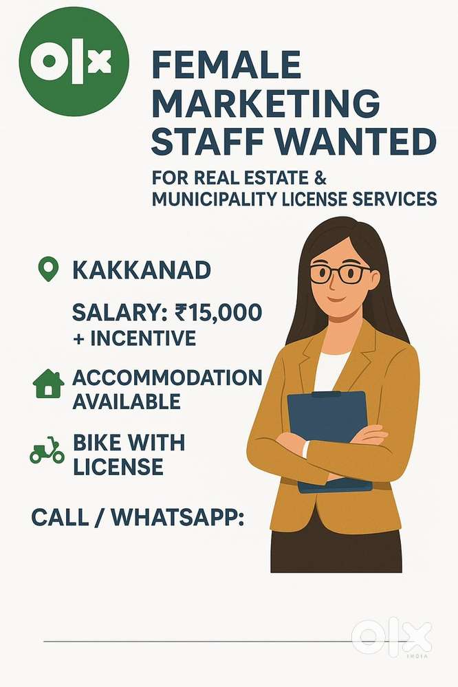 Hiring Female Marketing Staff - Real Estate & Municipality