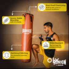 Aurion by 10 Club 4 Feet Synthetic Leather Filled Punching Bag