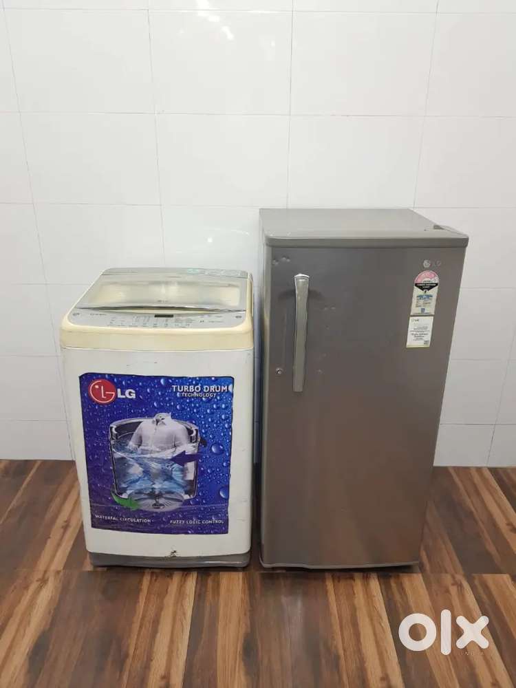Lg refrigerator & top load machine shshyd free home shipping