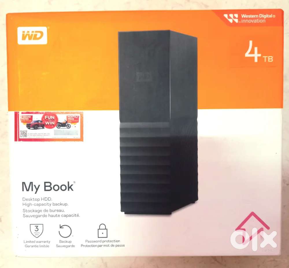 WD My Book 4TB – Brand New Sealed – Desktop External HDD