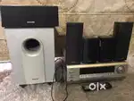 Musical system onkyo home theatre all speaker woofer amplifier
