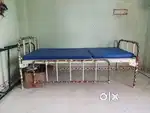 Hospital cot with foldable bed