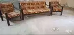 Teak wood 5 seater sofa at throwaway price