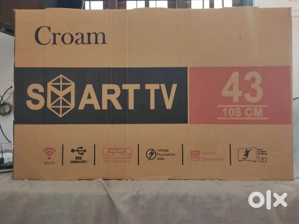 SMART TV 43 INCH FULL HD IPS PANEL FRAMELESS 1 YEAR WARRANTY