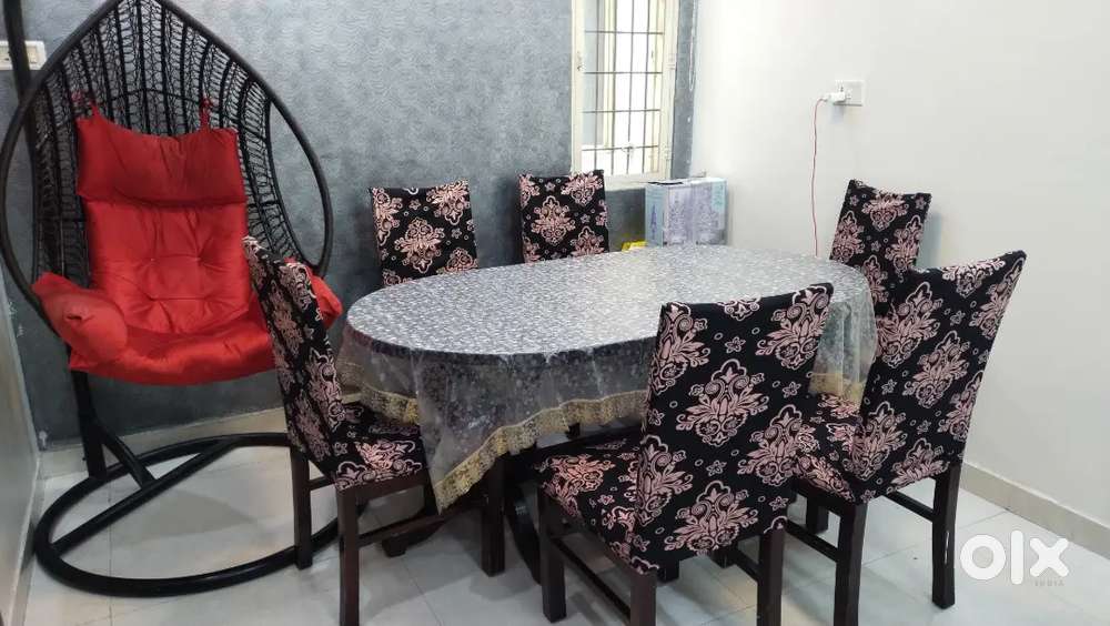Dining table with six chair set for sell