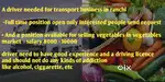 Required a driver with good experience and with driving licence