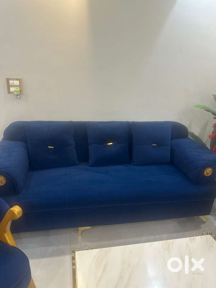 Blue sofa good condition