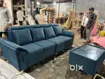 4 seater sofa set with adjustable headrest and lose pillows in STARF F