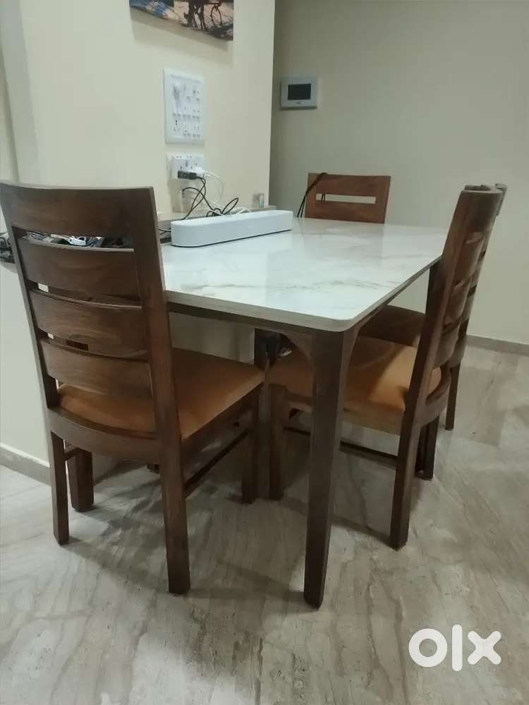 Brand new solid wood dining table with chairs