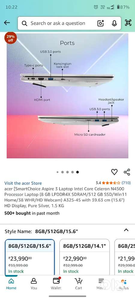 Acer laptop abhi ek saal nahi hua hai 1 mahine baki hai warranty me