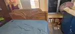 King size storage bed