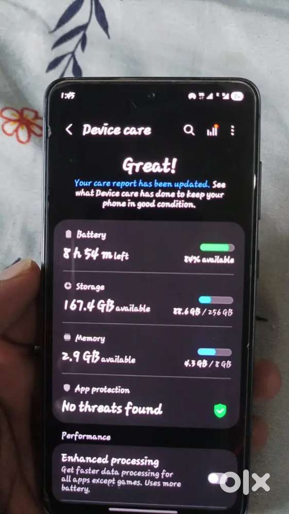 Good condition  s21 fe galaxy   phone 256 gb