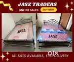 #Metal iron steel cot fancy hostel cot bed mattress available
