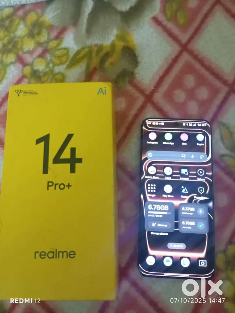 Realme 14 pro plus 12/256gb full box and bill