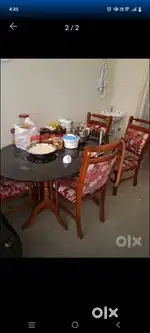 Dining table with washing machine
