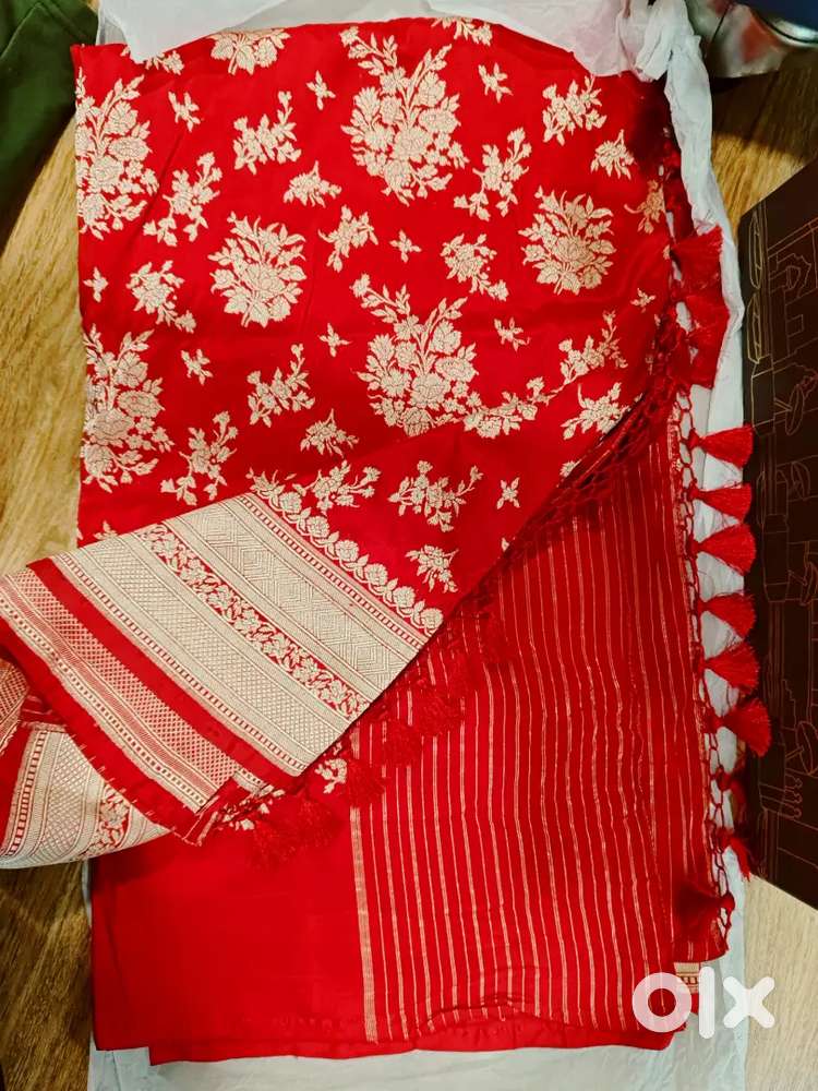 Banarasi Kathan Pure Silk Saree - Handwoven